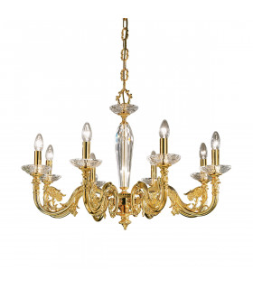 Contarini Multi Arm Chandeliers 8 Light French Gold-1