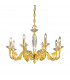 Contarini Multi Arm Chandeliers 8 Light 24 Carat Gold-1