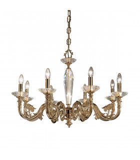 Contarini Multi Arm Chandeliers 8 Light Antique Brass-1