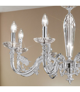 Contarini Multi Arm Chandeliers 8 Light Chrome-2