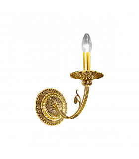 Pisani Candle Wall Lamp 24 Carat Gold-1