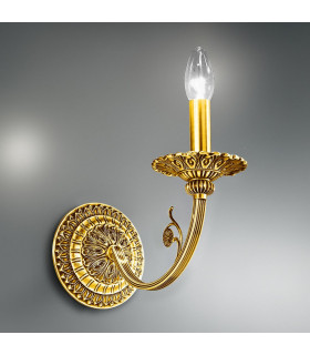 Pisani Candle Wall Lamp 24 Carat Gold-2