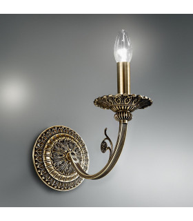 Pisani Candle Wall Lamp Antique Brass-2