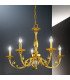 Pisani Multi Arm Chandeliers 5 Light 24 Carat Gold-2