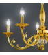 Pisani Multi Arm Chandeliers 5 Light 24 Carat Gold-3