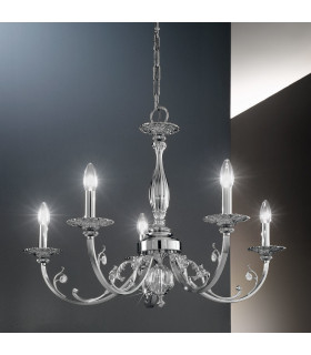 Pisani Multi Arm Chandeliers 5 Light Chrome-2