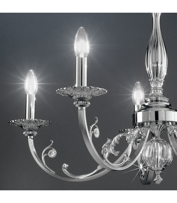 Pisani Multi Arm Chandeliers 5 Light Chrome-3