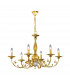 Pisani Multi Arm Chandeliers 6 Light French Gold-1