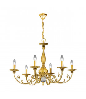 Pisani Multi Arm Chandeliers 6 Light French Gold-1