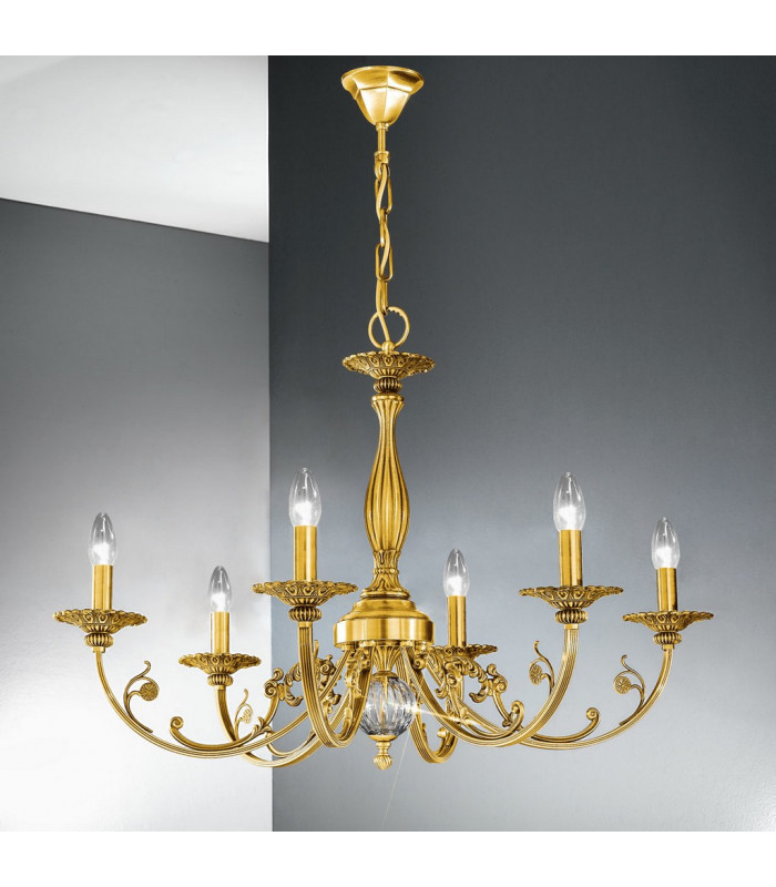 Pisani Multi Arm Chandeliers 6 Light French Gold-2