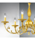 Pisani Multi Arm Chandeliers 6 Light 24 Carat Gold-3