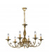 Pisani Multi Arm Chandeliers 6 Light Antique Brass-1