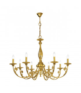 Pisani Multi Arm Chandeliers 8 Light French Gold-1
