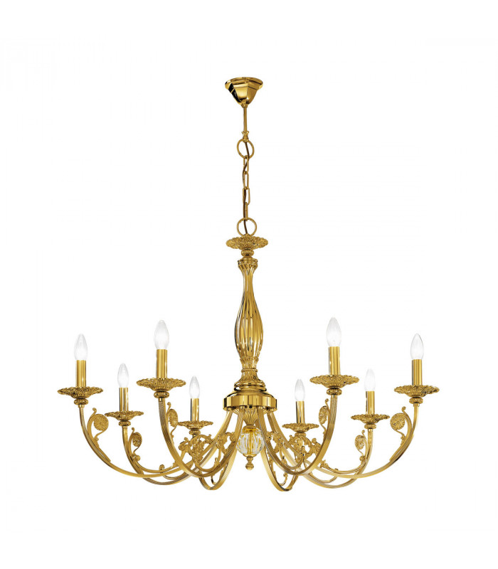 Pisani Multi Arm Chandeliers 8 Light French Gold-1