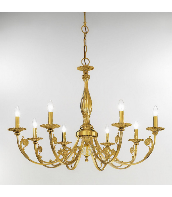 Pisani Multi Arm Chandeliers 8 Light French Gold-2