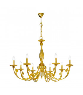 Pisani Multi Arm Chandeliers 8 Light 24 Carat Gold-1