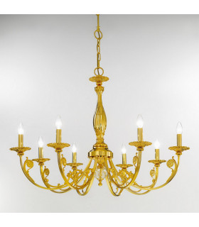 Pisani Multi Arm Chandeliers 8 Light 24 Carat Gold-2