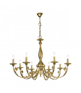 Pisani Multi Arm Chandeliers 8 Light Antique Brass-1