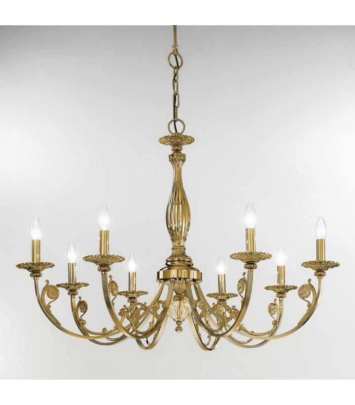 Pisani Multi Arm Chandeliers 8 Light Antique Brass-2