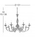 Pisani Multi Arm Chandeliers 8 Light Antique Brass-4