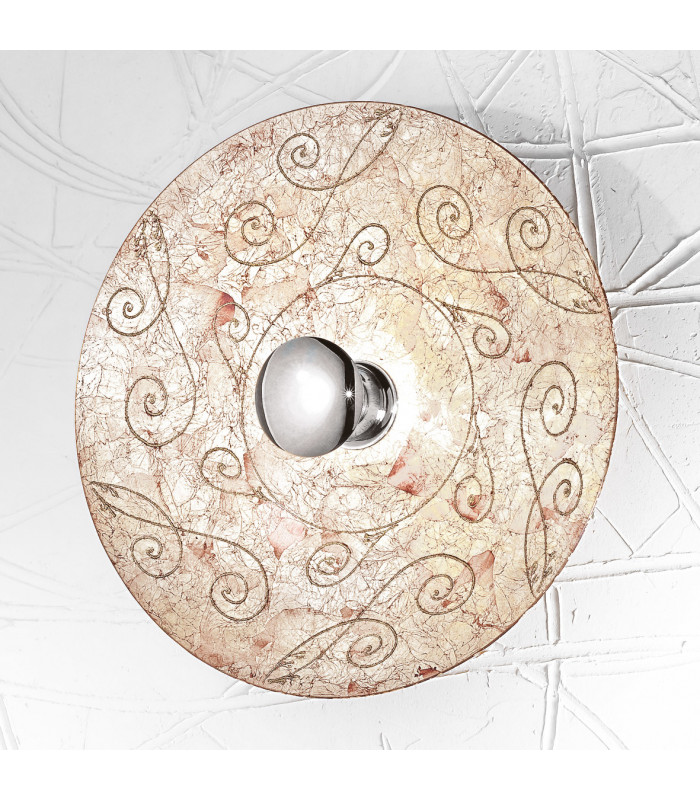 Luna Glass Wall Lamp Chrome-1