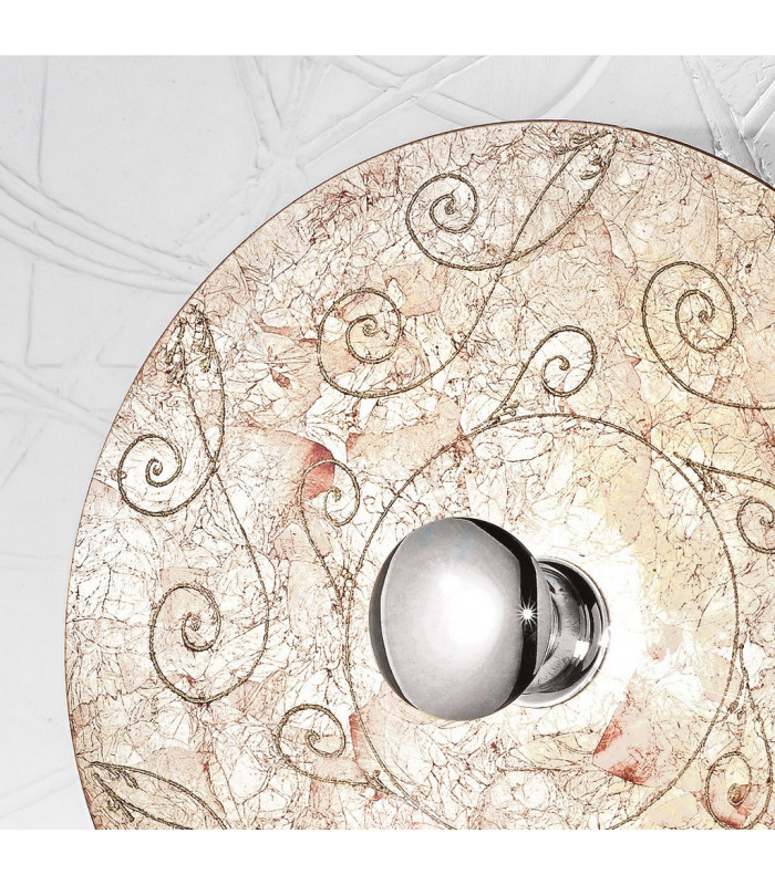 Luna Glass Wall Lamp Chrome-2