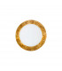 Serena Glass Decorative Flush Ceiling Light 2 Light 24 Carat Gold-1
