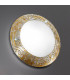 Serena Glass Decorative Flush Ceiling Light 2 Light Chrome-2