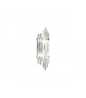 Ontario Glass & Crystal Wall Lamp 2 Light Chrome-1