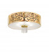 Emozione Glass Cylindrical Ceiling Light 6 Light 24 Carat Gold-1