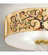 Emozione Glass Cylindrical Ceiling Light 6 Light 24 Carat Gold-3