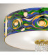 Emozione Glass Cylindrical Ceiling Light 6 Light 24 Carat Gold-3