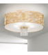 Emozione Glass Cylindrical Ceiling Light 6 Light 24 Carat Gold-2