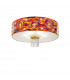 Emozione Glass Cylindrical Ceiling Light 6 Light 24 Carat Gold-1