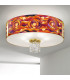 Emozione Glass Cylindrical Ceiling Light 6 Light 24 Carat Gold-2