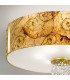 Emozione Glass Cylindrical Ceiling Light 6 Light 24 Carat Gold-3