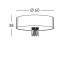 Emozione Glass Cylindrical Ceiling Light 6 Light Chrome-2