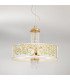 Emozione Glass Cylindrical Pendant Ceiling Light 6 Light 24 Carat Gold-2