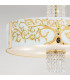 Emozione Glass Cylindrical Pendant Ceiling Light 6 Light 24 Carat Gold-3