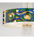 Emozione Glass Cylindrical Pendant Ceiling Light 6 Light 24 Carat Gold-3