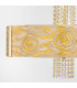 Emozione Glass Cylindrical Pendant Ceiling Light 6 Light 24 Carat Gold-3