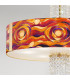 Emozione Glass Cylindrical Pendant Ceiling Light 6 Light 24 Carat Gold-3