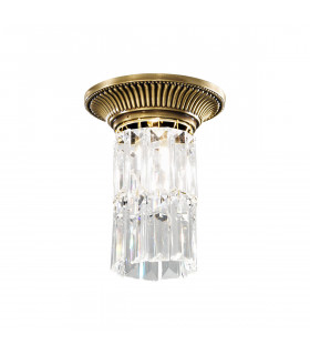 Milord Crystal Ceiling Light Antique Brass-1