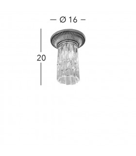 Milord Crystal Ceiling Light Chrome-2