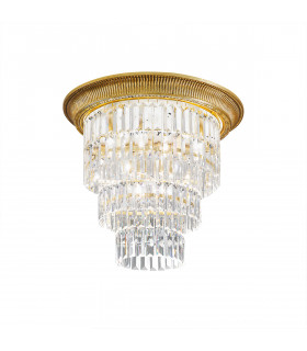 Milord Crystal Ceiling Light 4 Light French Gold-1