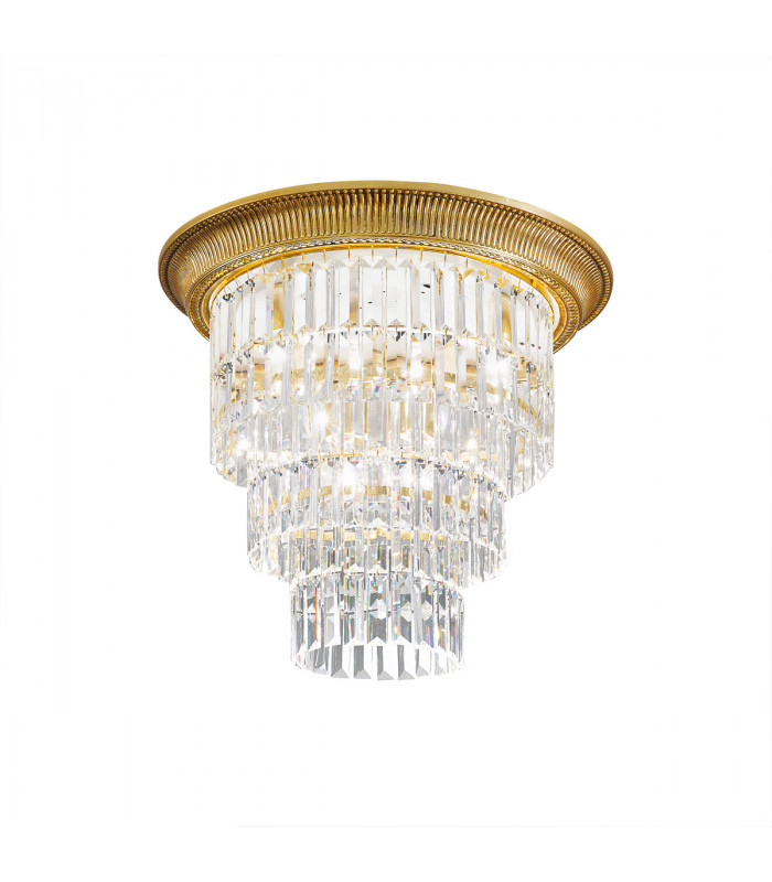 Milord Crystal Ceiling Light 4 Light French Gold-1