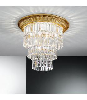 Milord Crystal Ceiling Light 4 Light French Gold-2