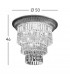 Milord Crystal Ceiling Light 4 Light French Gold-4