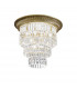 Milord Crystal Ceiling Light 4 Light Antique Brass-1