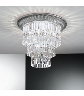 Milord Crystal Ceiling Light 4 Light Chrome-2
